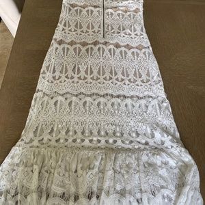 Long lined lace dress